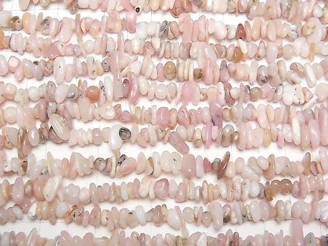 【動画】ピンクオパールAA++ チップ(ミニタンブル) 1連(約78cm) サムネイル3