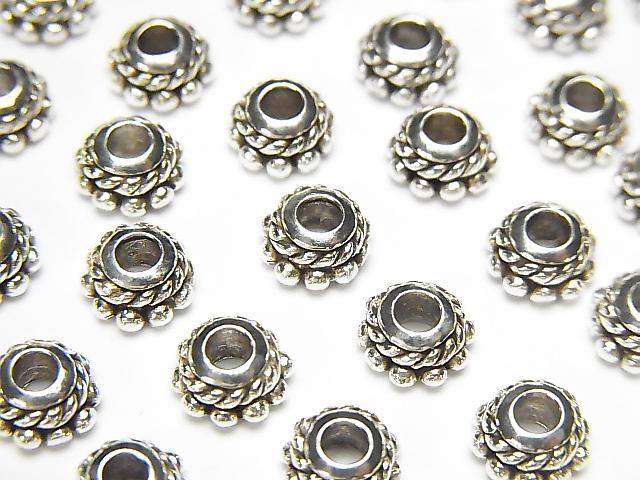 Silver925 ロンデル6×6×3mm 2個の画像