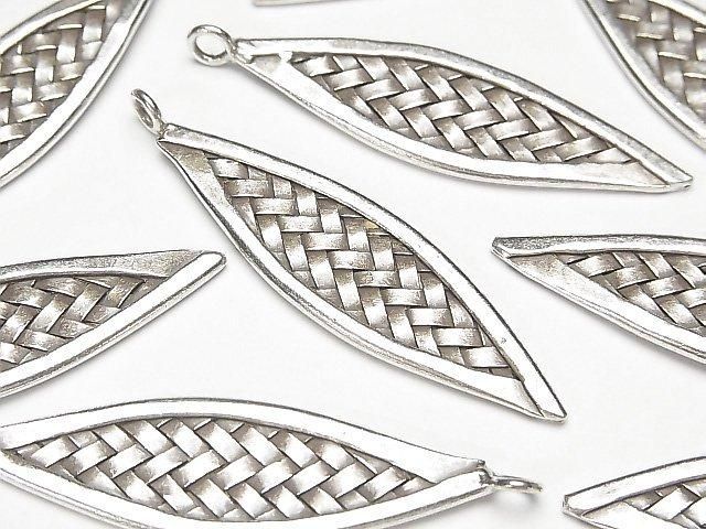 カレンシルバー マーキス型チャーム49×13×2mm 1個の画像