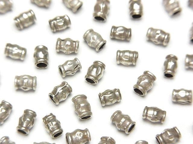 カレンシルバー 模様入りロンデル4×3×3mm 10個の画像
