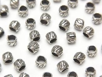カレンシルバー 模様入りロンデル3.5×3.5×3mm 10粒
