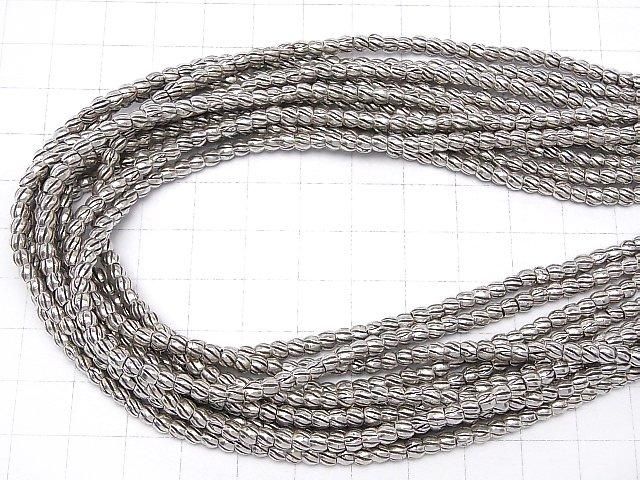 カレンシルバー ライン入りロンデル3.5×3.5×3mm 1/4連~1連(38cm) サムネイル4