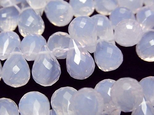 【動画】宝石質スコロライトAA++ ドロップ ブリオレットカット 1/4連~1連(約10cm)の画像