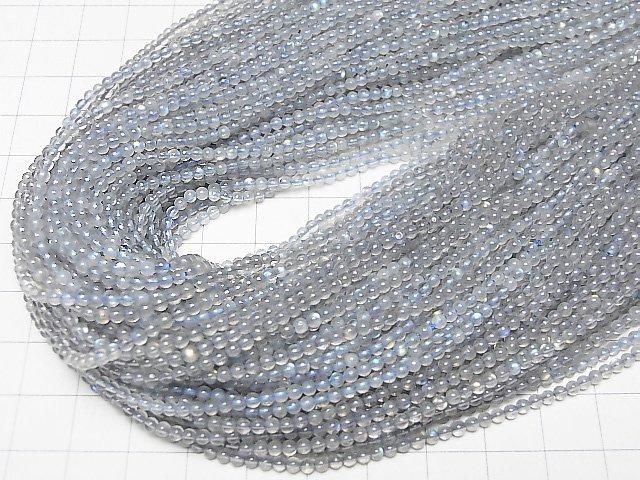 【動画】宝石質ラブラドライトAAA 極小ラウンド2mm 1連(約38cm) サムネイル4