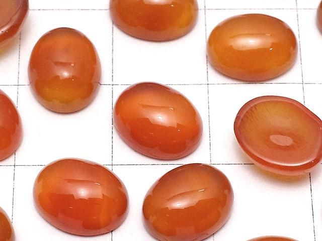 カーネリアンAAA オーバル カボション10×8mm 5個 サムネイル2