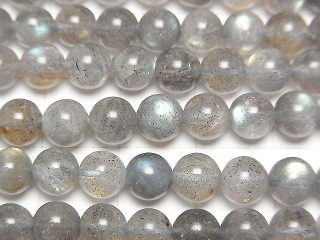 【動画】ラブラドライトAA++ ラウンド6mm 半連/1連(約38cm) サムネイル2