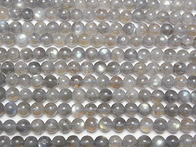 【動画】ラブラドライトAA++ ラウンド6mm 半連/1連(約38cm) サムネイル3