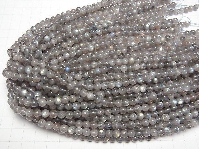 【動画】ラブラドライトAA++ ラウンド6mm 半連/1連(約38cm) サムネイル4