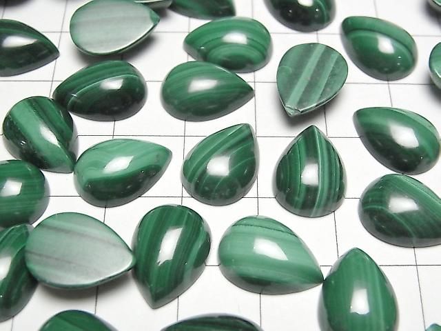 【動画】マラカイトAAA ペアシェイプ カボション14×10mm 3個 サムネイル3