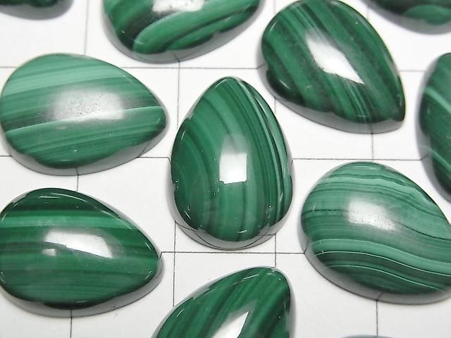 【動画】マラカイトAAA ペアシェイプ カボション18×13mm 3個 サムネイル2