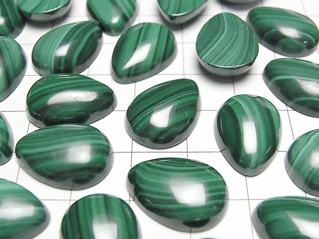 【動画】マラカイトAAA ペアシェイプ カボション18×13mm 3個 サムネイル3