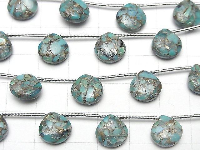 【動画】ブルーコッパーターコイズAAA マロン(プレーン)10×10mm 半連/1連(8粒) サムネイル3