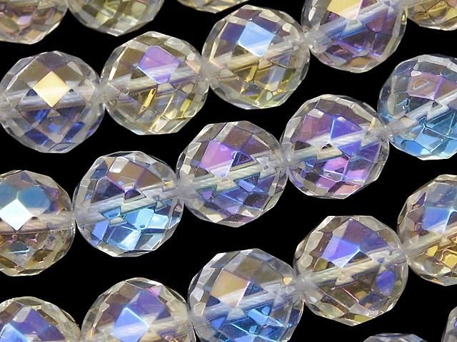 【動画】アクアクリスタル 64面ラウンドカット12mm 1/4連~1連(約36cm)の画像