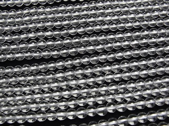 【動画】天然クリスタルAAA ラウンド4mm 1連(約37cm) サムネイル3