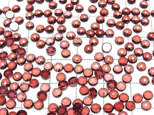 【動画】宝石質モザンビークガーネットAAA ラウンド ローズカット4×4mm 10粒 サムネイル3
