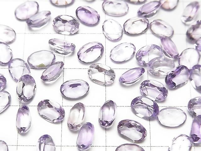 【動画】宝石質アメジストAAA ルース オーバルファセットカット7×5mm 10粒 サムネイル3