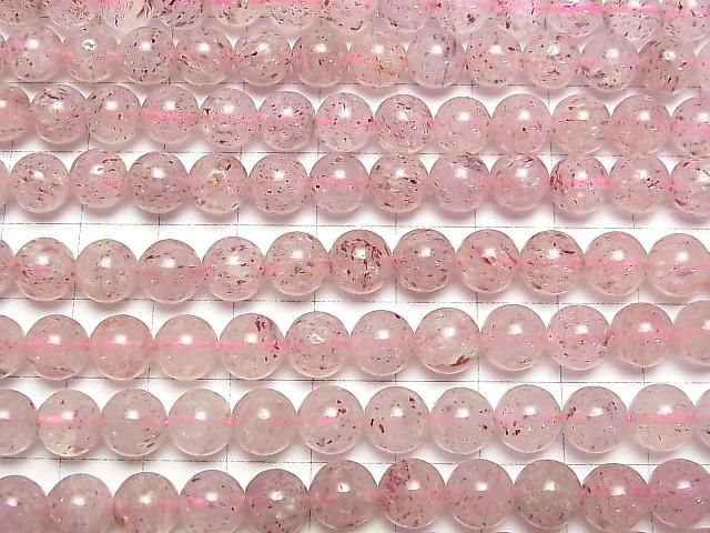 【動画】ピンクエピドートAA ラウンド8mm 1連(約38cm) サムネイル3