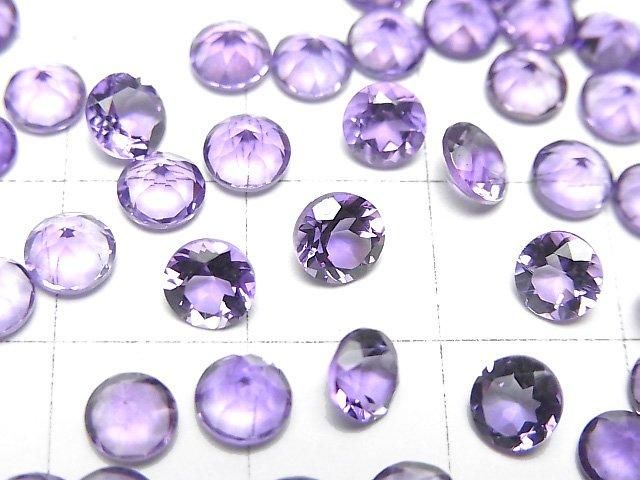 【動画】宝石質アメジストAAA ルース ラウンドファセットカット5×5mm 10粒 サムネイル2