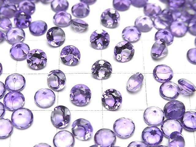 【動画】宝石質アメジストAAA ルース ラウンドファセットカット5×5mm 10粒 サムネイル4