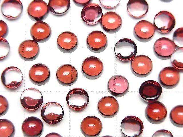 【動画】宝石質モザンビークガーネットAAA ラウンド カボション5×5mm 5個 サムネイル2