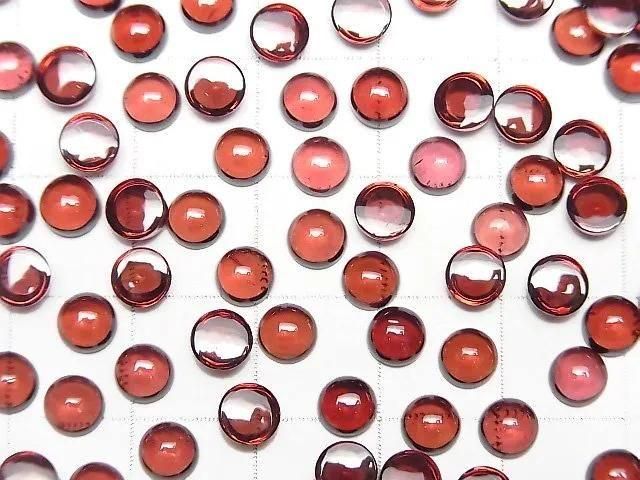 【動画】宝石質モザンビークガーネットAAA ラウンド カボション5×5mm 5個 サムネイル3