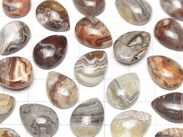 【動画】ラグナレースアゲート ペアシェイプ カボション18×13mm 2個 サムネイル3