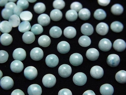 【動画】ラリマーAA++ ラウンド カボション4×4mm 10個の画像
