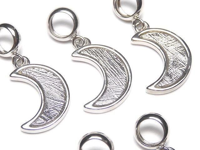 メテオライト 月モチーフペンダントトップ12×9×1.5mm SILVER925製の画像