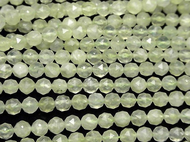 【素晴らしい輝き】プレナイトAAA- スターラウンドカット6mm 1連(約37cm) サムネイル3