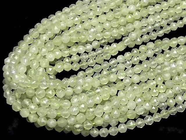 【素晴らしい輝き】プレナイトAAA- スターラウンドカット6mm 1連(約37cm) サムネイル4