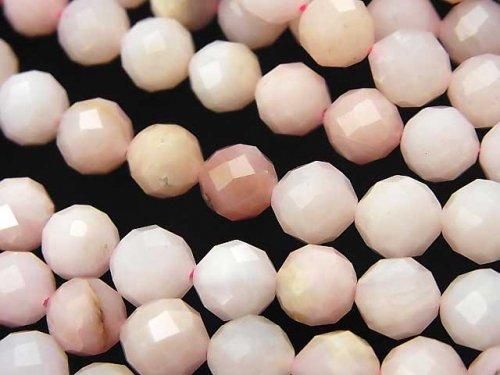 【素晴らしい輝き】ピンクオパールAA++ ラウンドカット7mm 1連(約36cm)の画像