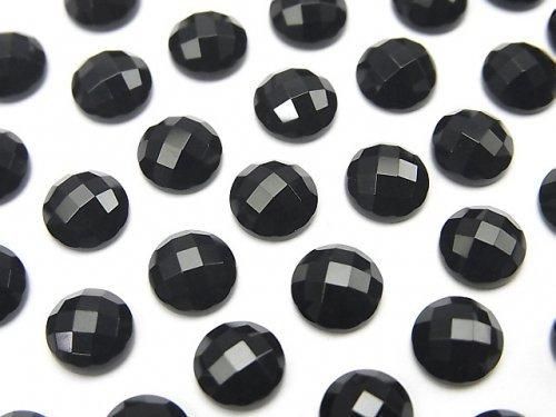 オニキス ラウンド カボションカット6×6mm 5個の画像