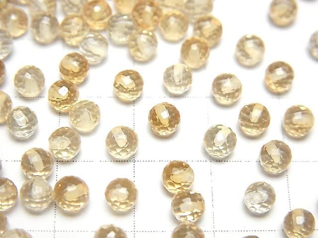 【動画】宝石質シトリンAAA 片穴ラウンドカット4mm 10粒 サムネイル2