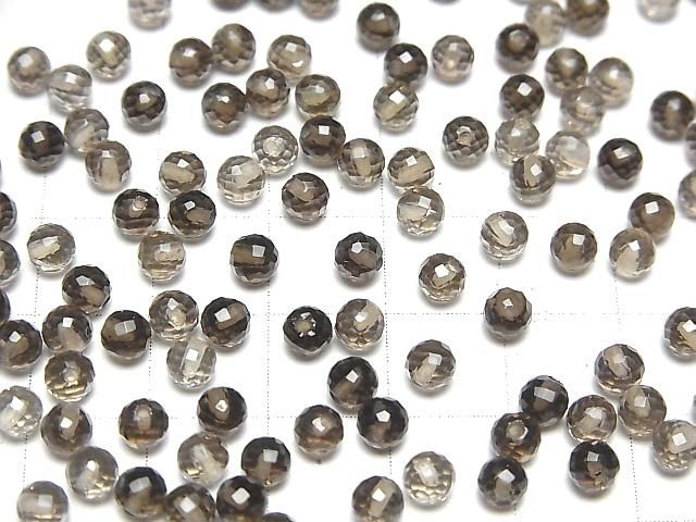 【動画】宝石質スモーキークォーツAAA 片穴ラウンドカット4mm 10粒 サムネイル4