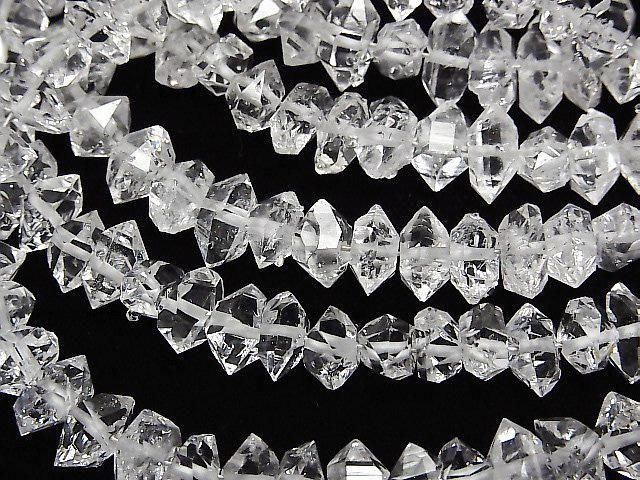 【動画】NY産ハーキマーダイヤモンドAAA ラフロック 【XLサイズ】 1連(約15cm) サムネイル3