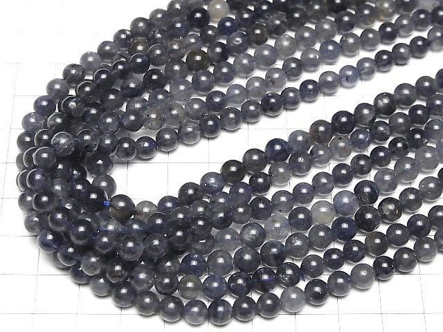 【動画】アイオライトAA+ ラウンド6mm 1連(約37cm) サムネイル4