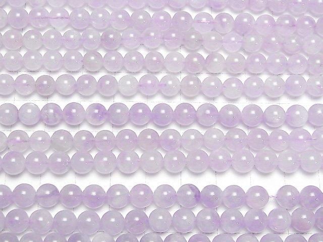 【動画】ラベンダーアメジストAAA ラウンド6mm 1連(約35cm) サムネイル3
