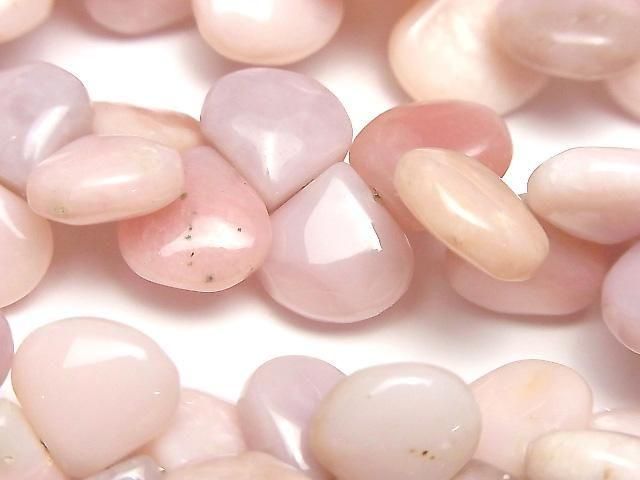 【動画】ピンクオパールAAA- マロン(プレーン) 半連/1連(約18cm)の画像