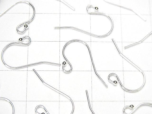 Silver925 ピアスフック20×12mm 丸玉付き 2ペア サムネイル2
