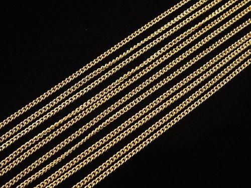 14KGF 喜平チェーン 1.0mm幅 10センチの画像