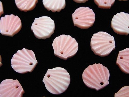 クィーンコンクシェルAAA シェルモチーフ(両面) 【10mm】【12mm】 2枚の画像