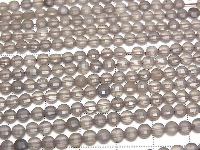 【動画】アイスオブシディアン コインカット4×4×2mm 1連(約36cm) サムネイル3
