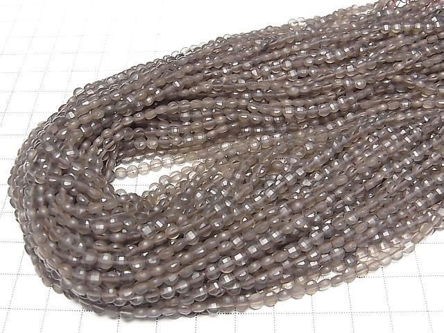 【動画】アイスオブシディアン コインカット4×4×2mm 1連(約36cm) サムネイル4