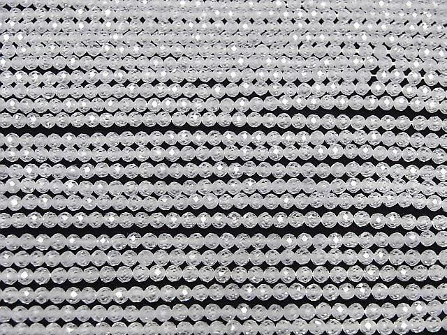 【素晴らしい輝き】ホワイトカラーキュービックジルコニアAAA ラウンドカット3mm 1連(約35cm) サムネイル3