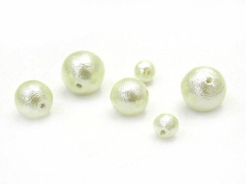 日本製コットンパール ミントグリーン ラウンド10mm 10粒の画像