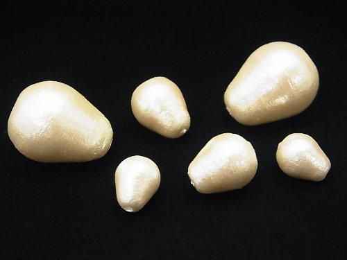日本製コットンパール キスカ ドロップ10×8mm 10粒の画像