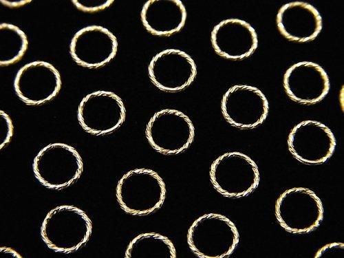 14KGF 丸カン(クローズタイプ)【4mm】【5mm】 線径0.4mm スパークル 10個の画像