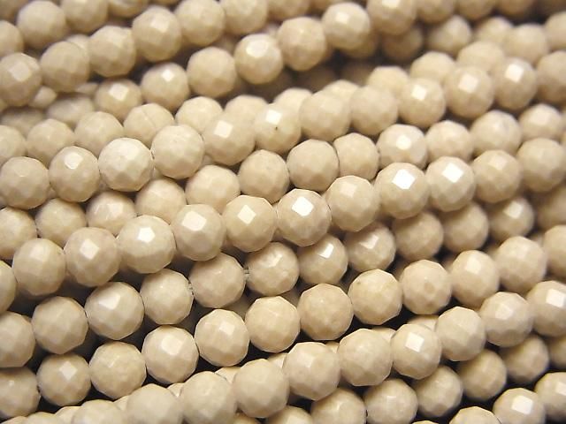 【素晴らしい輝き】リバーストーン ラウンドカット4mm 1連(約37cm)の画像