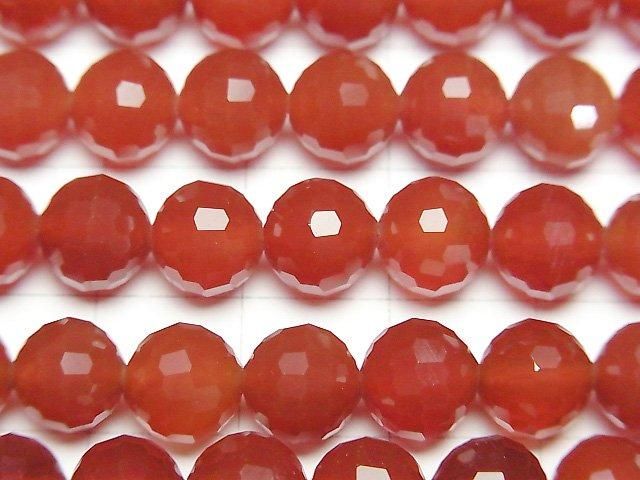 【動画】【素晴らしい輝き】レッドアゲートAAA 128面ラウンドカット8mm 1連(約37cm) サムネイル2