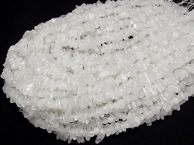 【動画】ロイヤルブルームーンストーンAA++ チップ(ミニタンブル) 1連(約38cm) サムネイル4